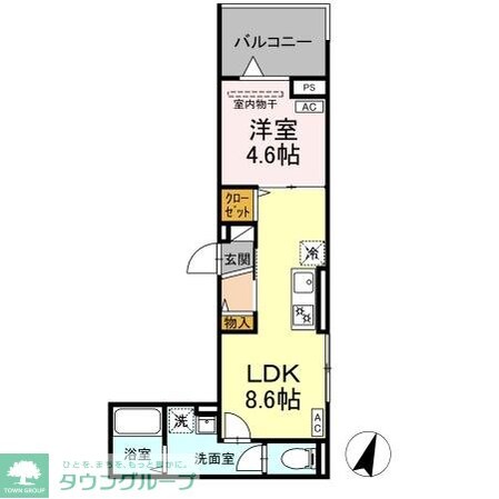 D-ROOM万町IIの物件間取画像